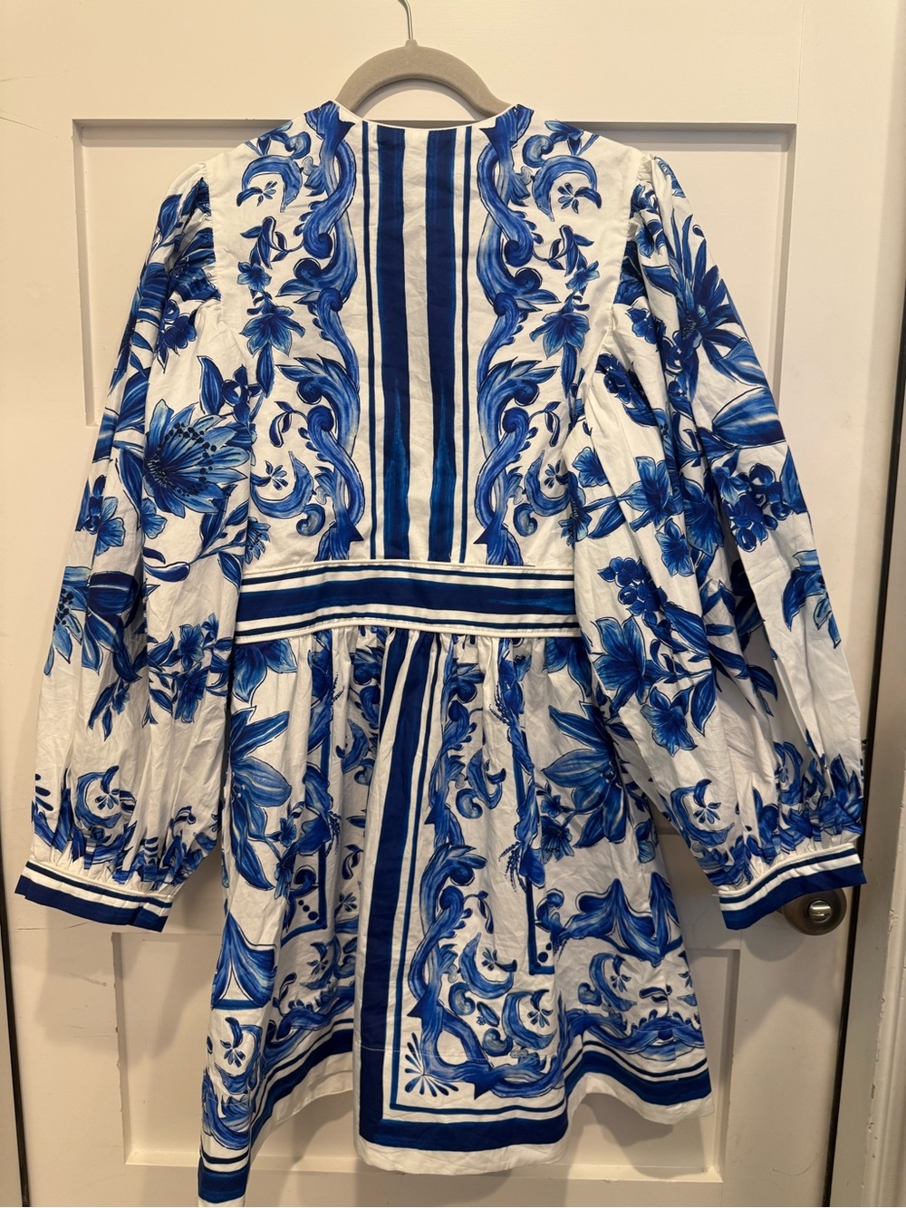 FARM Rio Off-White Garden Tiles Mini Dress - Picture 3 of 4